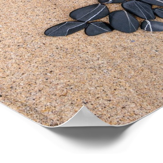 Kiesstrand Poster (Ecke)