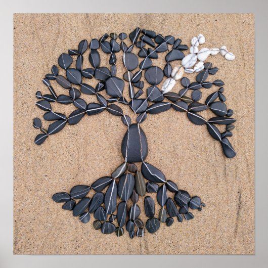 Kiesstrand Poster (Vorne)