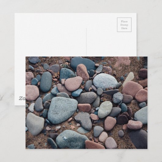 Kiesstrand Postkarte (Vorne/Hinten)