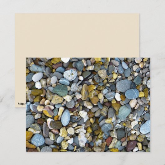 Kiesstrand Postkarte (Vorne/Hinten)