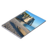 Kiesstrand und Klippe von Etretat in Frankreich Po Notizblock (Linke Seite)