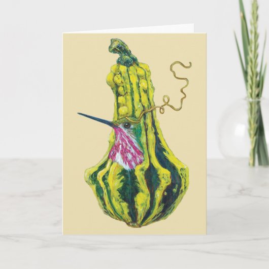 Kieth the calliope hummingbird 12x18 card karte (Vorderseite)