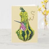 Kieth the calliope hummingbird 12x18 card karte (Gelbe Blume)