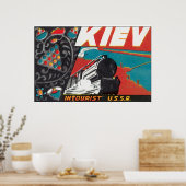 Kiev_Vintage Travel Poster Artwork (Küche)