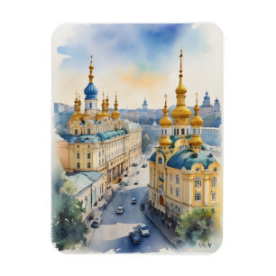 Kiew Aquarellkunst Magnet