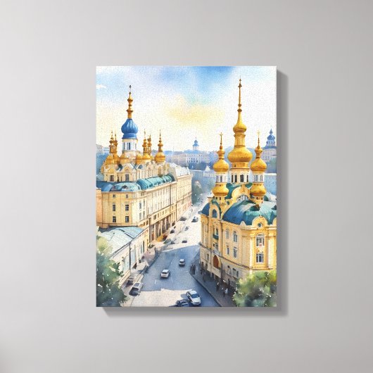 Kiew Aquarev Art Leinwanddruck (Vorderseite)