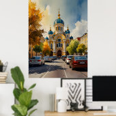 Kiew Aquarev Art Poster (Heimbüro)