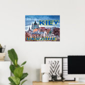 Kiew, Besuch in der Ukraine Poster (Heimbüro)