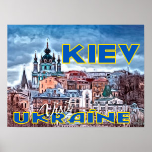 Kiew, Besuch in der Ukraine Poster