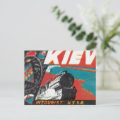Kiew Intourist UdSSR Postkarte (Stehend Vorderseite)