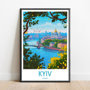 Kiew Reise Druck Wandkunst Kiew Wandbehang Zuhause Poster