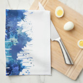 Kiew-Skyline Geschirrtuch (Viertel Falte)