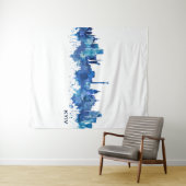 Kiew-Skyline Wandteppich (Beispiel (Horizontal))