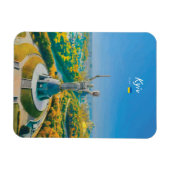 Kiew, Ukraine - Mutter-Ukraine-Denkmal abgerundet Magnet (Horizontal)