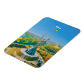 Kiew, Ukraine - Mutter-Ukraine-Denkmal abgerundet Magnet (Linke Seite)