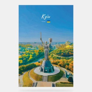 Kiew, Ukraine - Mutter Ukraine Denkmal Acrylschild