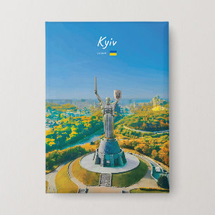 Kiew, Ukraine - Mutter-Ukraine-Denkmal Button