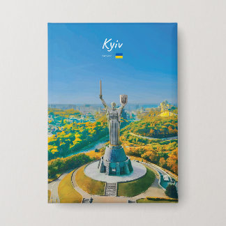 Kiew, Ukraine - Mutter-Ukraine-Denkmal Button