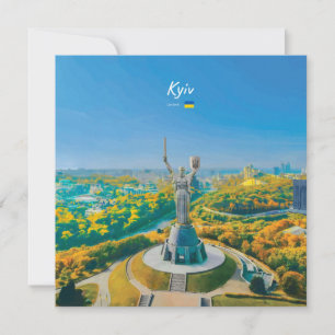 Kiew, Ukraine - Mutter Ukraine Denkmal Einladung