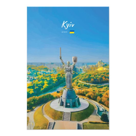 Kiew, Ukraine - Mutter-Ukraine-Denkmal Fotodruck (Vorne)