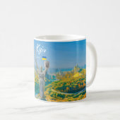Kiew, Ukraine - Mutter-Ukraine-Denkmal Kaffeetasse (VorderseiteRechts)
