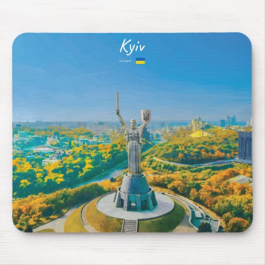 Kiew, Ukraine - Mutter Ukraine Denkmal Mousepad (Vorne)