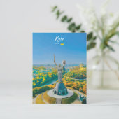 Kiew, Ukraine - Mutter-Ukraine-Denkmal Postkarte (Stehend Vorderseite)