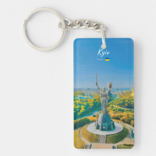 Kiew, Ukraine - Mutter Ukraine Denkmal Schlank Schlüsselanhänger