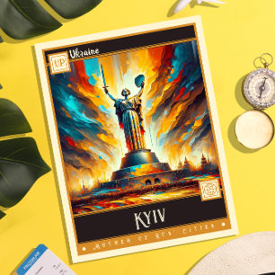 Kiew, Ukraine Vintage Malerei Postkarte