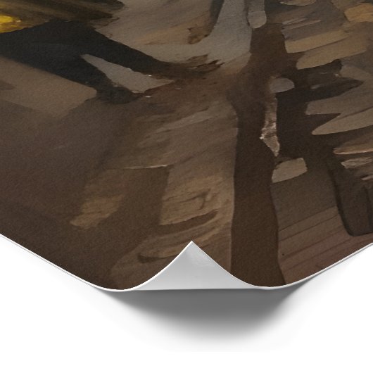 Kiew Ukraine Wasserfarbe Poster (Ecke)