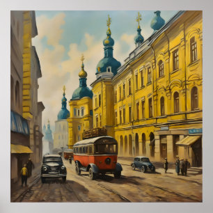 Kiew Ukraine Wasserfarbe Poster