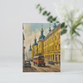 Kiew Ukraine Wasserfarbe Postkarte (Stehend Vorderseite)