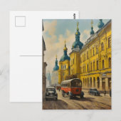 Kiew Ukraine Wasserfarbe Postkarte (Vorne/Hinten)