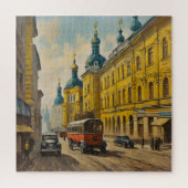 Kiew Ukraine Wasserfarbe Puzzle (Vertikal)