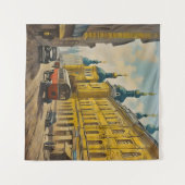 Kiew Ukraine Wasserfarbe Wandteppich (Vorderseite (Horizontal))