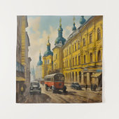 Kiew Ukraine Wasserfarbe Wandteppich (Vorderseite)