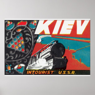 Kiew_Vintage-Reiseplakat-Grafik Poster