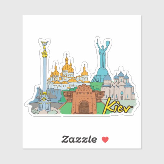 Kiewer Aufkleber (Blatt)