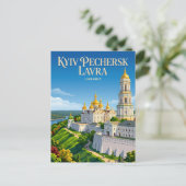 Kiewer Höhlenkloster Ukraine Postkarte (Stehend Vorderseite)