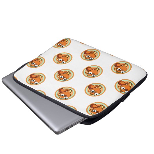 Kiff Chatterly Laptopschutzhülle (Vorne Knopf)