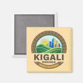 Kigali Ruanda Afrika Magnet (Vorderseite/Rückseite)