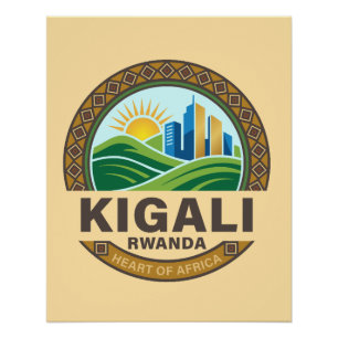 Kigali Ruanda Afrika Poster
