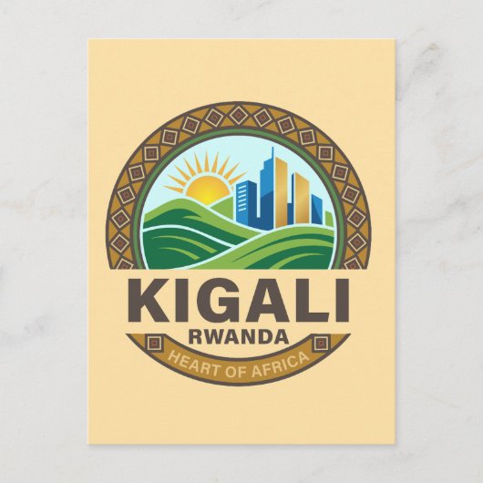 Kigali Ruanda Afrika Postkarte (Vorderseite)