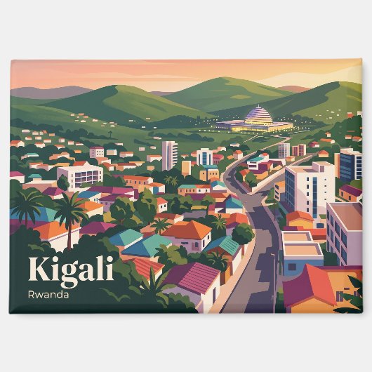 Kigali, Ruanda Magnet (Vorderseite)