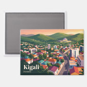 Kigali, Ruanda Magnet (Vorderseite/Rückseite)