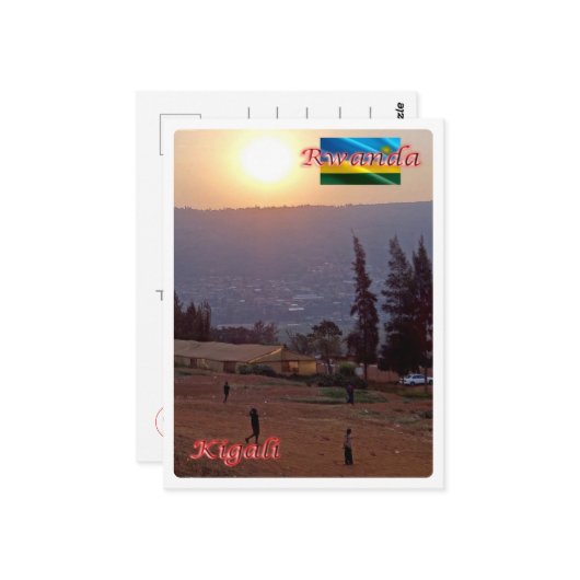 Kigali - Ruanda - Panorama - Postkarte (Vorderseite/Rückseite Beispiel)