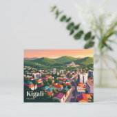 Kigali, Ruanda Postkarte (Stehend Vorderseite)