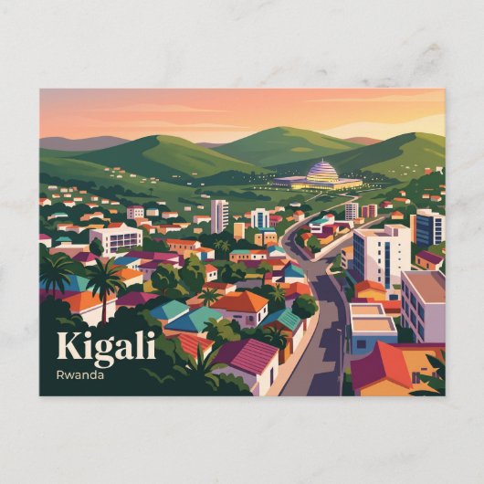 Kigali, Ruanda Postkarte (Vorderseite)
