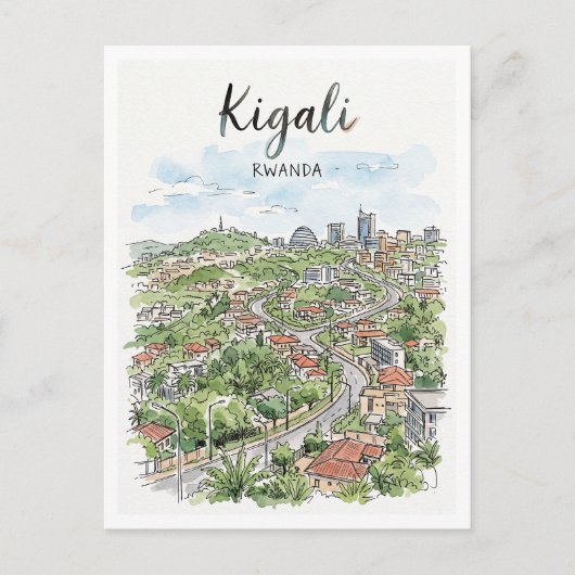 Kigali Ruanda Postkarte (Vorderseite)