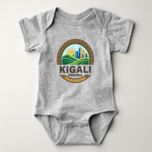 Kigali Rwanda Africa Baby Strampler (Vorderseite)